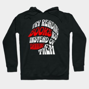 Read banned books skull Hoodie